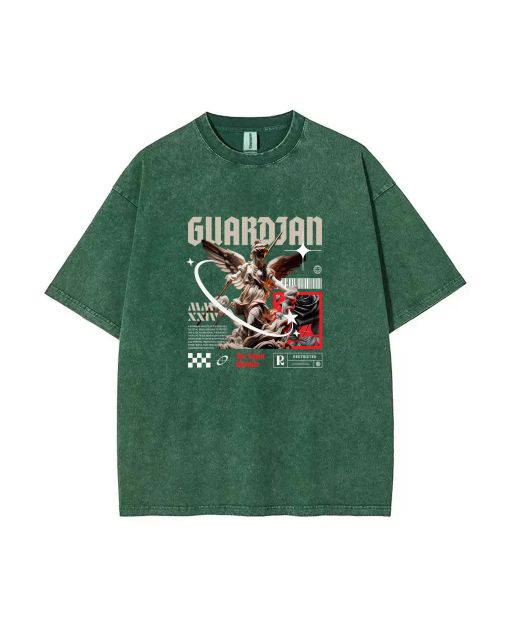 Guardian Unisex Teen T-Shirt - Summer Casual Wear for School & Weekends | Birthday & Holiday Gift - Men's Oversized Flannel Style