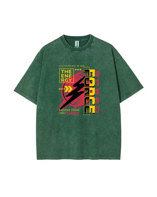 "Speed Force Streetwear Teen T-Shirt - Casual Summer Style for School & Weekends | Birthday & Holiday Gift | Men's Flannel & Oversized Fit"