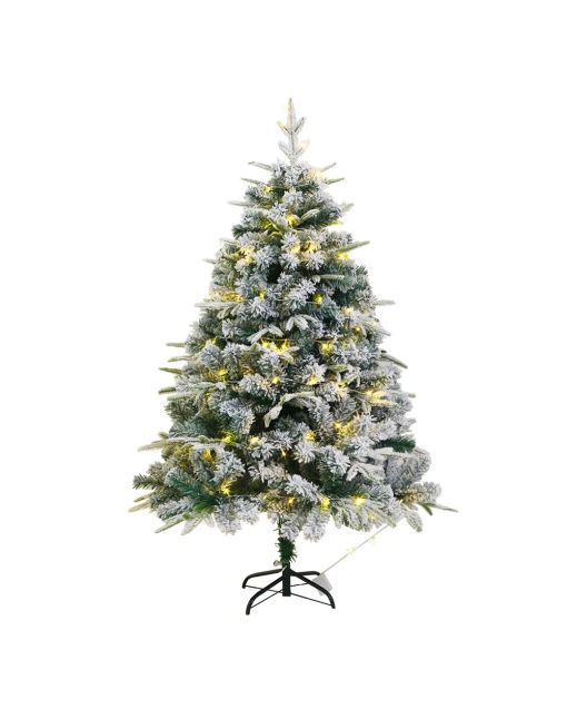 Flocking Christmas Tree Decoration PE+PVC Atmosphere Home Decoration Supplies Mixed Spray Light Snowy Christmas Tree Decor