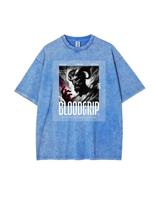 Bloodgrip Hades Unisex Teen T-Shirt - Summer Casual School & Weekend Wear | Gift for Birthdays & Holidays | Men's Flannel & Oversized Style