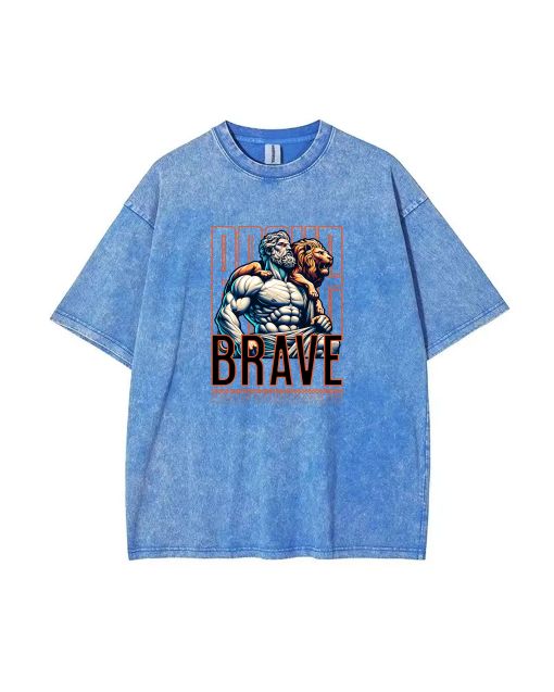 Brave 3 Unisex Teen T-Shirt - Summer Casual Wear for School & Weekends | Birthday & Holiday Gift | Men's Flannel & Oversized Style