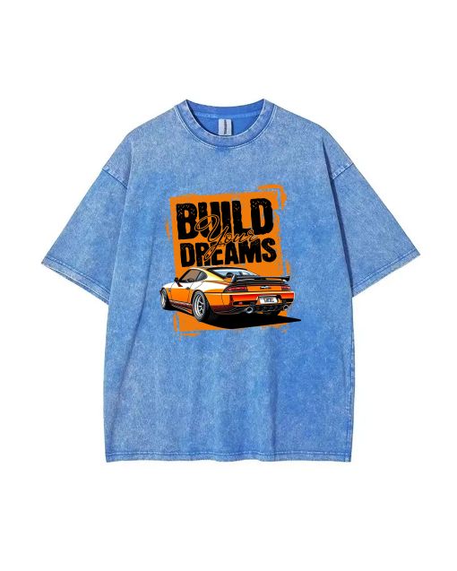 Build Your Dreams Unisex Teen T-Shirt - Summer Casual School & Weekend Wear | Birthday & Holiday Gift - Men's Flannel & Oversized Style