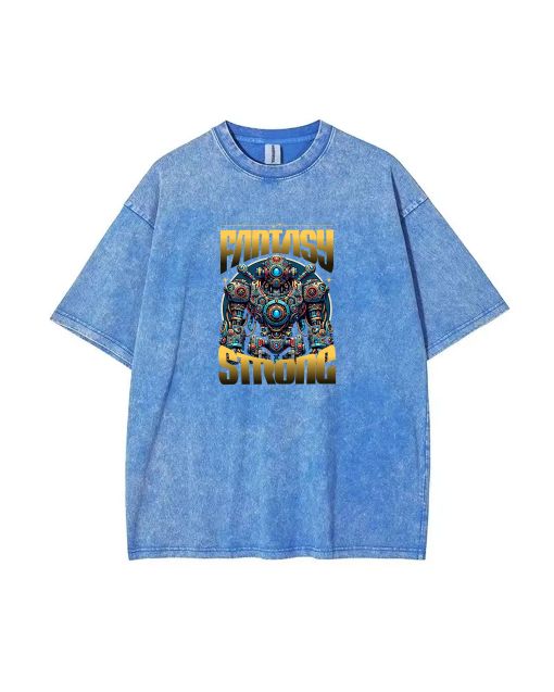 Cyber Guardian Mineral Wash T-Shirt - Versatile Unisex Beach Shirt for Teens | Cool & Classic T-Shirt for Casual Wear, School, Summer & Holidays