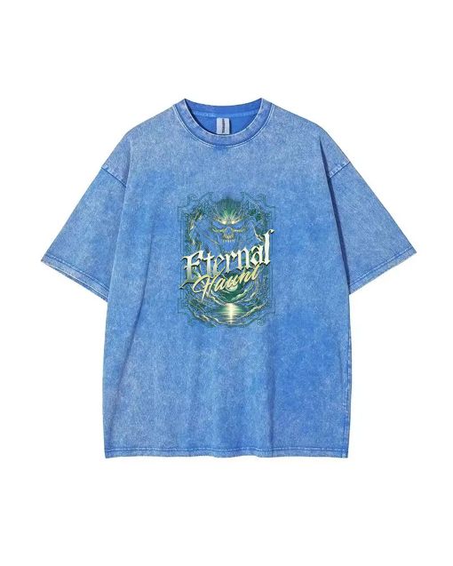 Eternal Haunt Unisex Teen T-Shirt - Casual Summer School & Weekend Wear | Gift for Birthdays & Holidays | Men's Flannel & Oversized Style