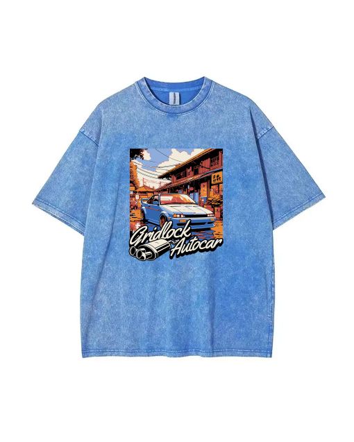 Japan Car Graphic Unisex Teen T-Shirt - Casual Summer Wear for School & Weekends | Gift for Birthdays & Holidays | Men's Oversized Flannel Style