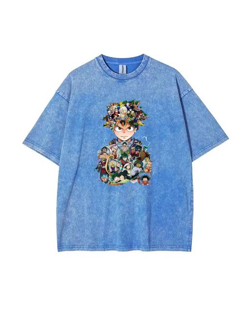 Naruto Mineral Wash T-Shirt - Unisex Teens' Classic Beach Shirt - Cool & Versatile for Casual Wear, School, Gifts, Summer & Holidays