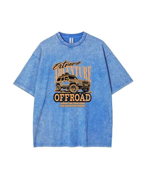 Offroad Unisex Teen T-Shirt - Summer Casual Wear for School & Weekends | Men's Flannel & Oversized Style - Perfect for Birthdays & Holidays