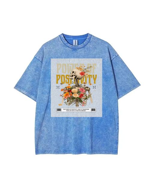 The Power of Positivity Tee - Summer Casuals for School & Weekends | Birthday & Holiday Gift | Unisex Teen Flannel & Oversized Style