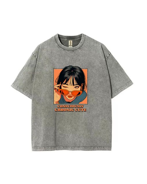 Girl Graphic Unisex Teen T-Shirt - Summer Casual School & Weekend Wear | Birthday & Holiday Gift | Men's Flannel & Oversized Style