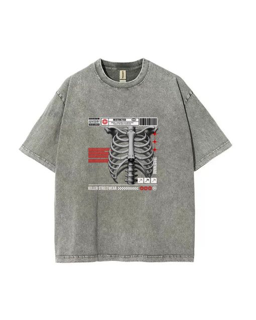 Skeleton T Shirt: Unisex Teen Summer Casual Tee for School & Weekends | Birthday & Holiday Gift | Men's Flannel & Oversized Style