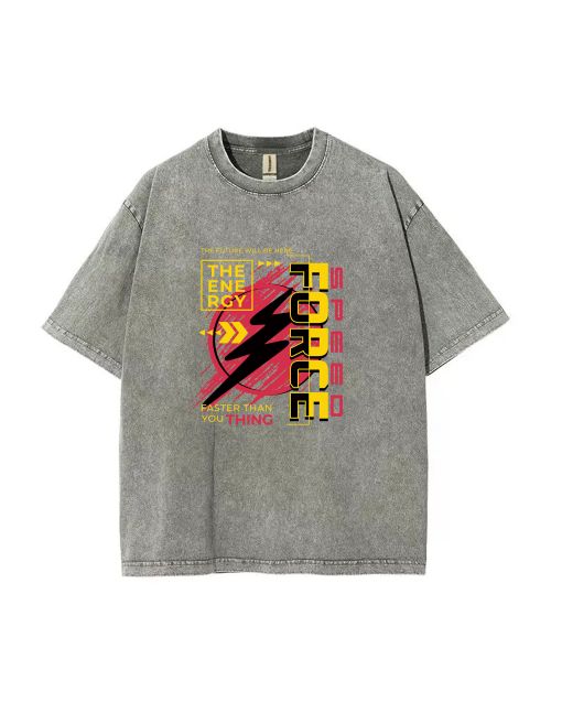 Speed Force Streetwear Teen T-Shirt - Summer Casual School & Weekend Wear | Gift for Birthdays & Holidays | Unisex Flannel & Oversized Style