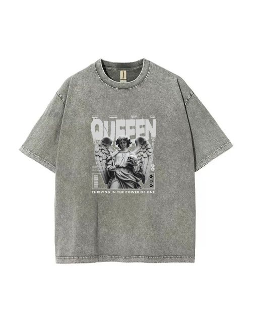 "Winged Queen Unisex Teen T-Shirt - Summer Casual Wear for School & Weekends | Men's Flannel & Oversized Style - Perfect Birthday & Holiday Gift"