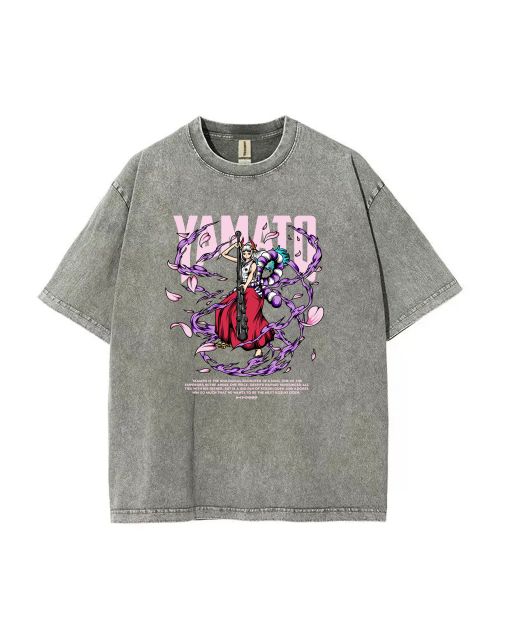 Yamato Mineral Wash T-Shirt - Unisex Beach Shirt for Teens | Cool & Classic Design | Perfect for Casual Wear, School & Summer Holidays