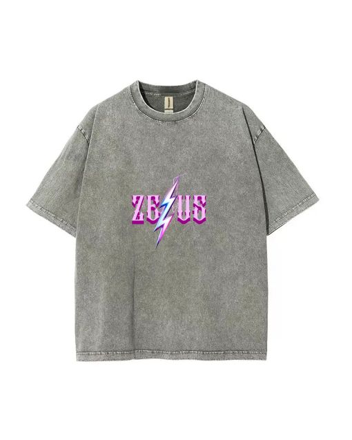 Zeus Unisex Teen T-Shirt - Summer Casual Wear for School & Weekends | Perfect Birthday & Holiday Gift | Men's Flannel & Oversized Style