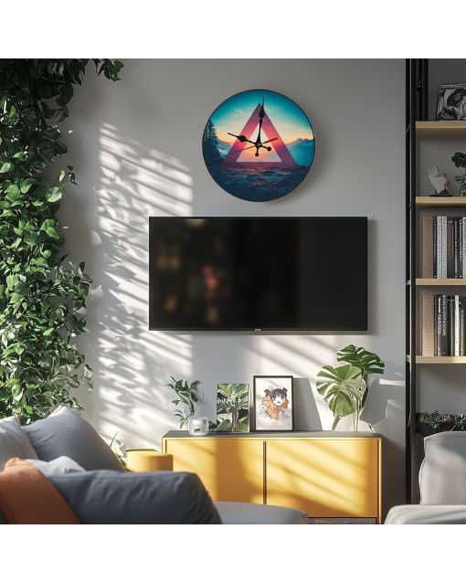 Custom Photographer's exposure triangle, Wooden Wall Clock for Home Decor in Living Room, Kitchen and Kid Decorations Gifts