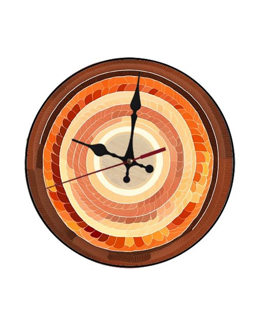 Custom Concentric rings, Wooden Wall Clock for Home Decor in Living Room, Kitchen and Kid Decorations Gifts