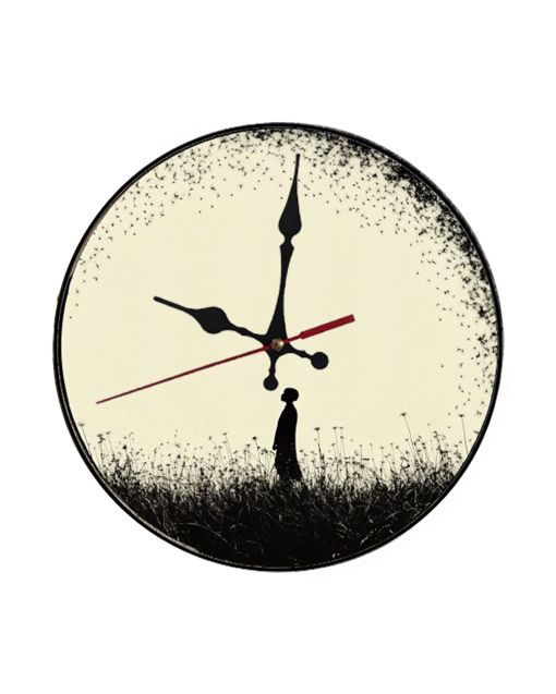 Custom Dandelion field, Wooden Wall Clock for Home Decor in Living Room, Kitchen and Kid Decorations Gifts