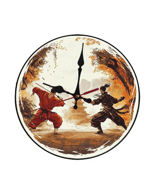 Custom Fighting game combo moves flowing, Wooden Wall Clock for Home Decor in Living Room, Kitchen and Kid Decorations Gifts