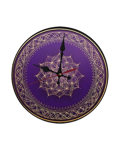 Custom Sacred geometry, Wooden Wall Clock for Home Decor in Living Room, Kitchen and Kid Decorations Gifts