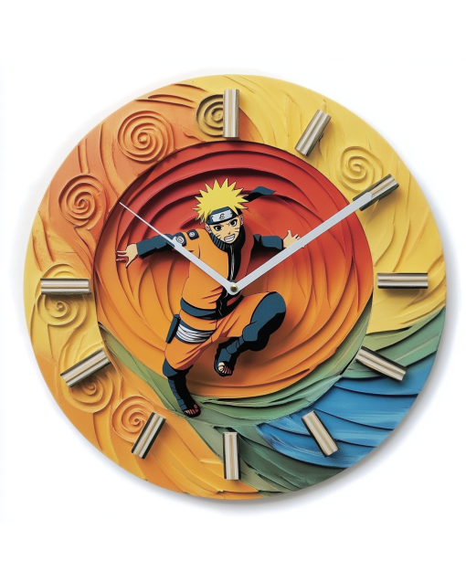 Custom Naruto, Wooden Wall Clock for Home Decor in Living Room, Kitchen and Kid Decorations Gifts