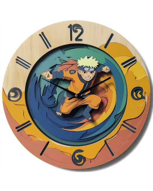 Naruto Custom Wall Clock - Stylish Home Decor & Timekeeping for Fans, Perfect Gift for Anime Lovers, Designed for Living Rooms & Bedrooms