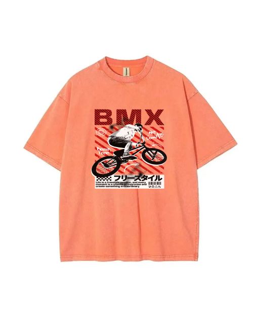 Bmx Freestyle Unisex Teen T-Shirt - Summer Casual Wear | School & Weekend | Birthday & Holiday Gift | Men's Flannel & Oversized Style