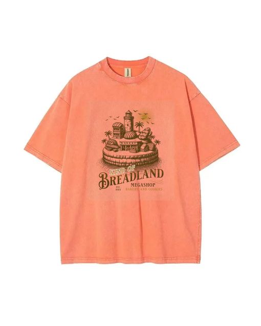 Bread Island Unisex Teen T-Shirt - Summer Casual Wear for School & Weekends - Birthday & Holiday Gift - Men's Flannel & Oversized Style