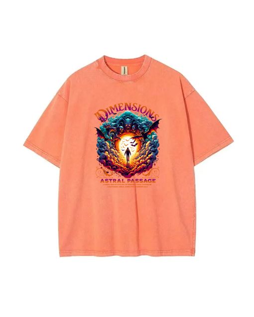 Dimensions Astral Passage Unisex Teen T-Shirt - Summer Casual Wear for School & Weekends | Birthday & Holiday Gift | Men's Flannel & Oversized Style