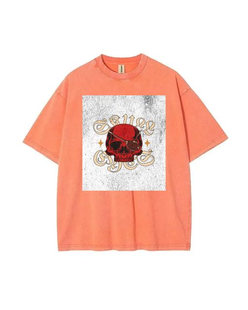 Gothic Pirate Skull Unisex Teen T-Shirt - Summer Casual Wear for School & Weekends | Birthday & Holiday Gift | Men's Flannel & Oversized Style