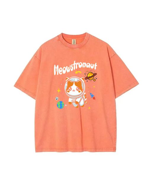 Meowstronout Unisex Teen T-Shirt - Perfect Summer Casual for School & Weekends | Birthday & Holiday Gift | Men's Flannel & Oversized Style