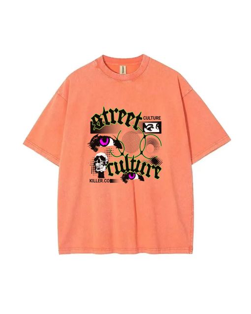 Street Culture Unisex Teen T-Shirt - Casual Summer School & Weekend Wear | Birthday & Holiday Gift | Men's Flannel & Oversized Style