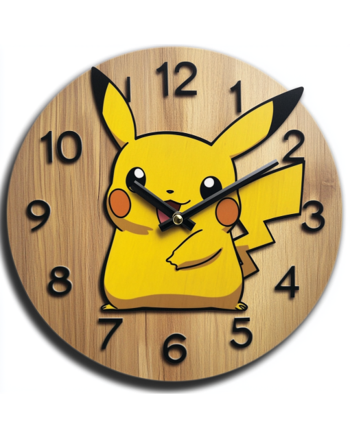 Pikachu Custom Wall Clock - Stylish Home Decor & Functional Timekeeping for Fans & Gift Shoppers | Perfect for Housewarming, Holidays & More!