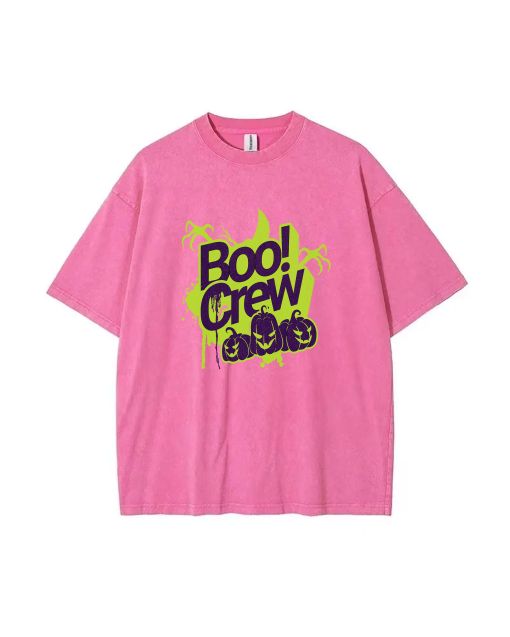 Boo Crew Unisex Teen T-Shirt - Summer Casual Wear for School & Weekends | Unique Birthday & Holiday Gift | Men's Flannel & Oversized Style