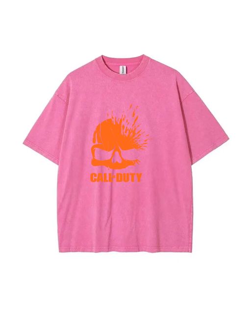 Call-Duty Mineral Wash T-Shirt - Unisex Teens' Essential for Casual Summer Style & Gift-Giving. Beach Shirt for Classic & Cool Looks!