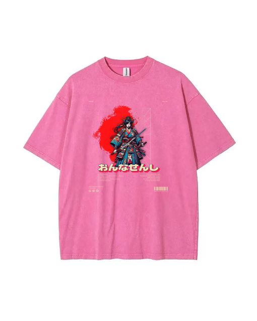 Female Warrior Onna Senshi Unisex Teen T-Shirt - Summer School & Weekend Wear | Gift for Birthdays & Holidays | Men's Flannel & Oversized Style