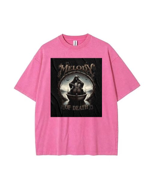 Melody Of Death King Unisex Teen T-Shirt - Casual Summer School & Weekend Wear | Birthday & Holiday Gift | Men's Oversized Flannel Style