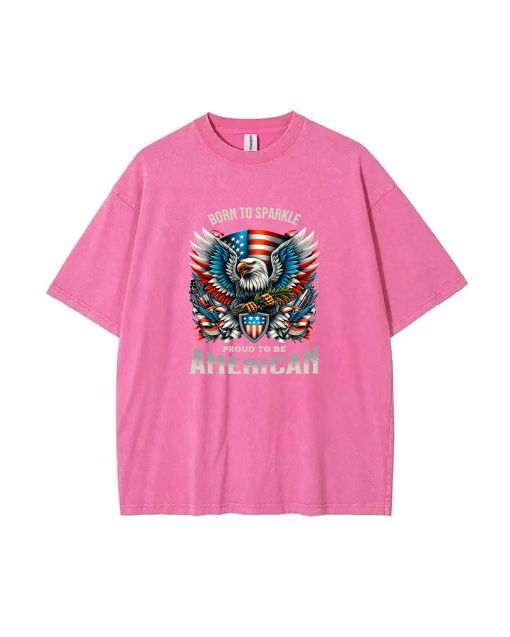 To Be America Mineral Wash T-Shirt: Cool and Classic Beach Shirt for Unisex Teens - Perfect for Casual Wear, School, and Summer Holidays!