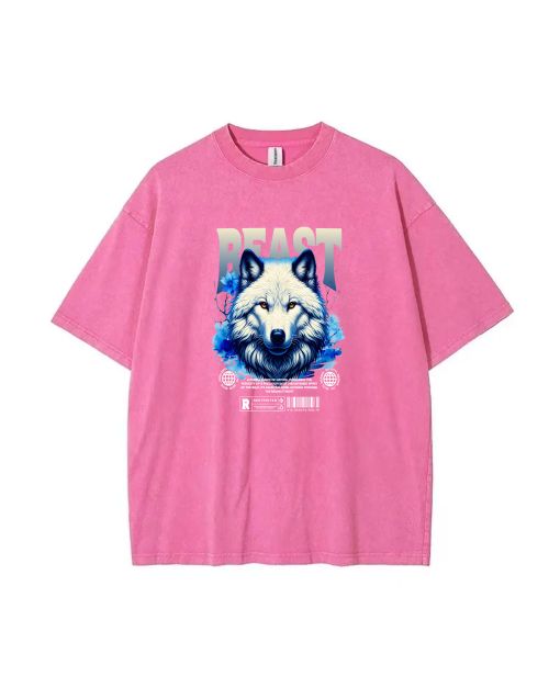 White Wolf Unisex Teen T-Shirt - Casual Summer School & Weekend Wear | Birthday & Holiday Gift | Men's Flannel & Oversized Style