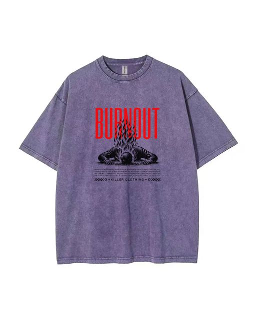 Burnout 1 Unisex Teen T-Shirt - Casual Summer Wear for School & Weekends | Men's Oversized Flannel Style - Great Birthday & Holiday Gift