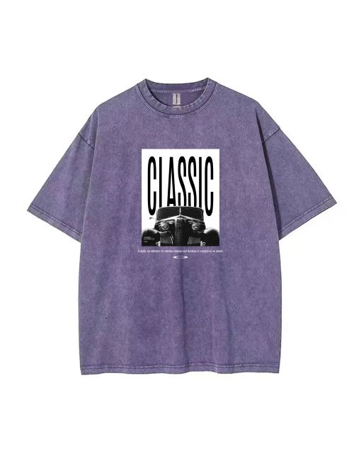 Classic Automotive Mineral Wash T-Shirt - Unisex Teens' Cool Beach Shirt for Casual Wear, School & Summer - Perfect Gift for Holidays