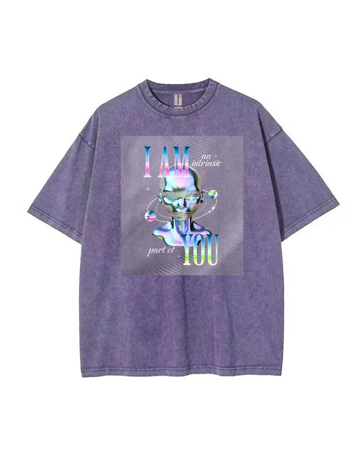 I am an Intrinsic Part of You Unisex Teen T-Shirt - Summer Casual School & Weekend Wear | Birthday & Holiday Gift | Men's Oversized Flannel Style