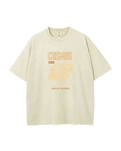 Cosmos Crash Unisex Teen T-Shirt - Summer School & Weekend Casual Wear | Flannel & Oversized Men's Style | Birthday & Holiday Gift