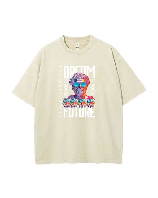 Dream Future Mineral Wash T-Shirt - Cool Unisex Tee for Casual Wear, School & Beach - Classic & Stylish Gift Idea for Teens in Summer & Holidays!