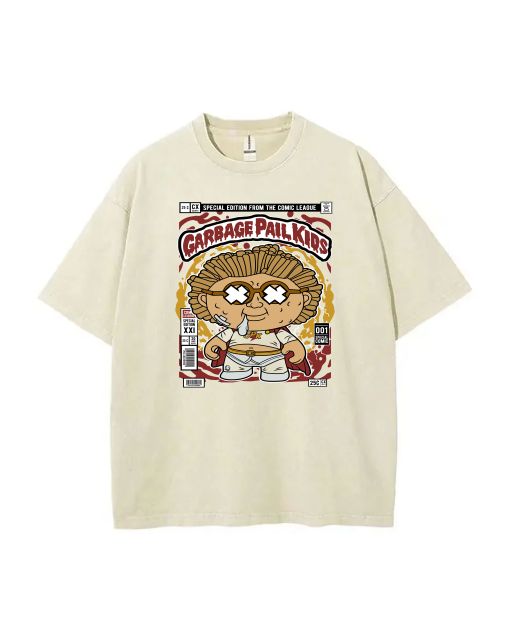 Garbage Pail Kids Mineral Wash T-Shirt - Cool Beach Shirt for Unisex Teens, Perfect for Casual Wear, School, and Gifts - Classic Tee