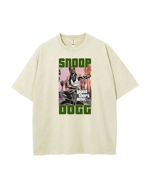 Snoopdogg2 Mineral Wash T-Shirt: Cool Unisex Beach Shirt for Teens, Perfect for Casual Wear, School, Summer & Holidays - Classic Style!