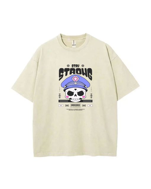 "Stay Strong Unisex Teen T-Shirt - Trendy Summer Casual for School & Weekends | Birthday & Holiday Gift | Men's Flannel & Oversized Style"