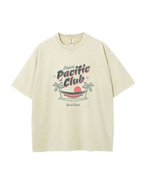 "Tropical Pacific Unisex Teen T-Shirt - Casual Summer School & Weekend Wear | Birthday & Holiday Gift | Men's Flannel & Oversized Style"