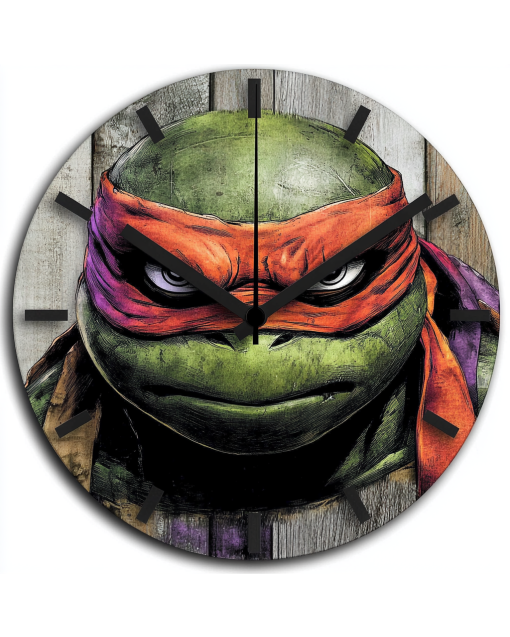 Teenage Mutant Ninja Turtles Custom Wall Clock - Stylish Home Decor for Fans and Gift Shoppers | Functional Timekeeping and Eye-Catching Design