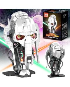 General Grievous Helmet Building Set - Cyborg Commander Model | Collectible Display Blocks for Adults & Children Gifts