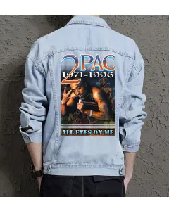 2 Pack Jean Jacket for Men – Gift for Streetwear Fans – Christmas Gift - Light Blue - Main View